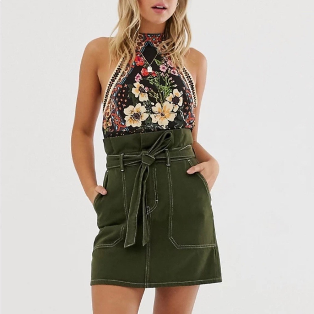 Free People Splendor in the Grass mini skirt